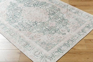 Livabliss Amelie Flatweave Polyester Rug Woven in Turkey for Entryways and High Traffic Spaces Medium Green, C 8'10" x 12' AML2393-81012