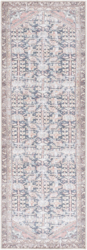 Livabliss Amelie Flatweave Polyester Area Rug Turkish Woven for Entryways and High Traffic Spaces Black, Cream 2'7" x 7'10" AML2395-27710