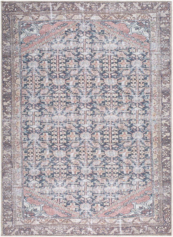 Livabliss Amelie Flatweave Polyester Area Rug Turkish Woven for Entryways and High Traffic Spaces Black, Cream 6'7" x 9' AML2395-679