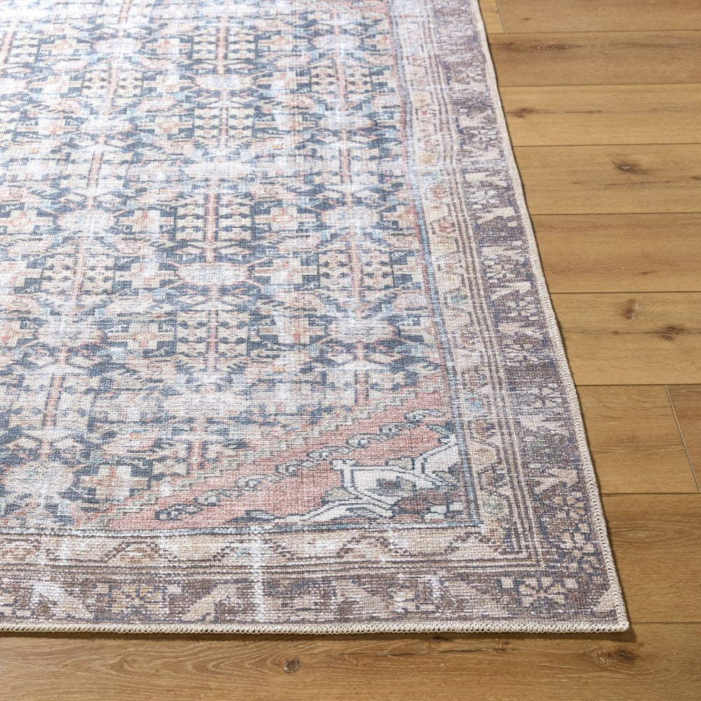 Livabliss Amelie Flatweave Polyester Area Rug Turkish Woven for Entryways and High Traffic Spaces Black, Cream 6'7" x 9' AML2395-679