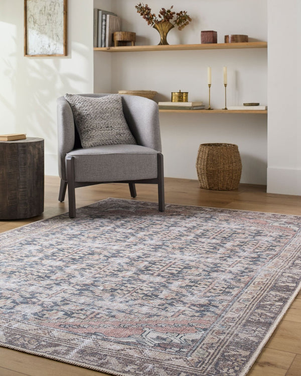 Livabliss Amelie Flatweave Polyester Area Rug Turkish Woven for Entryways and High Traffic Spaces Black, Cream 6'7" x 9' AML2395-679