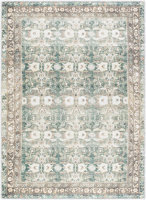 Livabliss Amelie Flatweave Polyester Accent Rug Turkish Woven Low Profile for Entryway or Bath Olive, Medium G 7'10" x 10'2" AML2396-710102