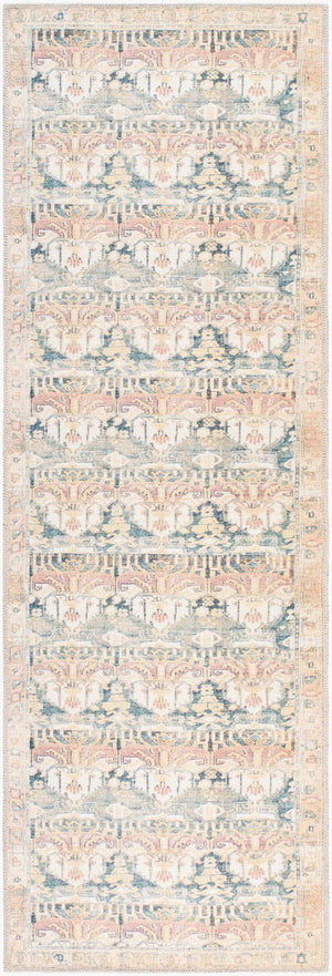 Livabliss Amelie Flatweave Polyester Area Rug Turkish Machine Woven for Entryways and Bathrooms Medium Green, G 2'7" x 7'10" AML2397-27710