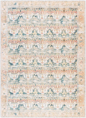 Livabliss Amelie Flatweave Polyester Area Rug Turkish Machine Woven for Entryways and Bathrooms Medium Green, G 6'7" x 9' AML2397-679