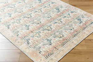 Livabliss Amelie Flatweave Polyester Area Rug Turkish Machine Woven for Entryways and Bathrooms Medium Green, G 6'7" x 9' AML2397-679