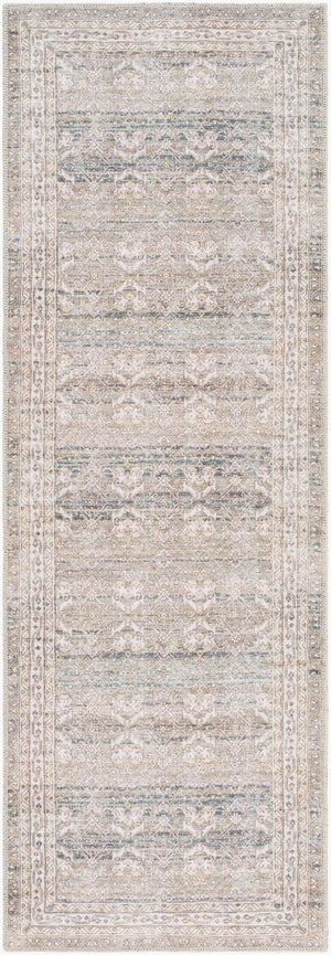 Livabliss Amelie Flatweave Polyester Accent Rug Machine Woven in Turkey for High Traffic Areas Medium Green, D 2'7" x 7'10" AML2404-27710
