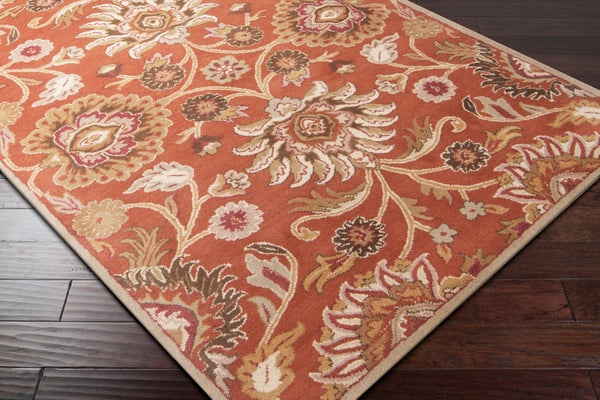 Surya Amanda Amn-2001 2'6" X 8' Hand-tufted Wool Rug - Timeless Elegance, Medium Pile, Ideal For Any Space Rust Wool Amn2001-268