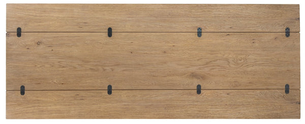 Hooker Furniture Driftwood Flip-Top Console Table With Buckboard Distressed Finish, Space-Saving Expandable Design Light Wood 6820-85003-80