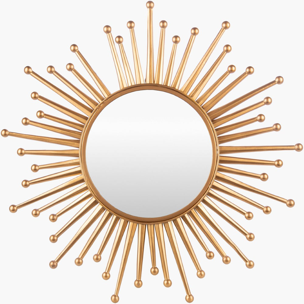 Livabliss Amon Round Wrought Iron Accent Mirror Artisan Crafted for Entryway or Gallery Wall AMO001-3535