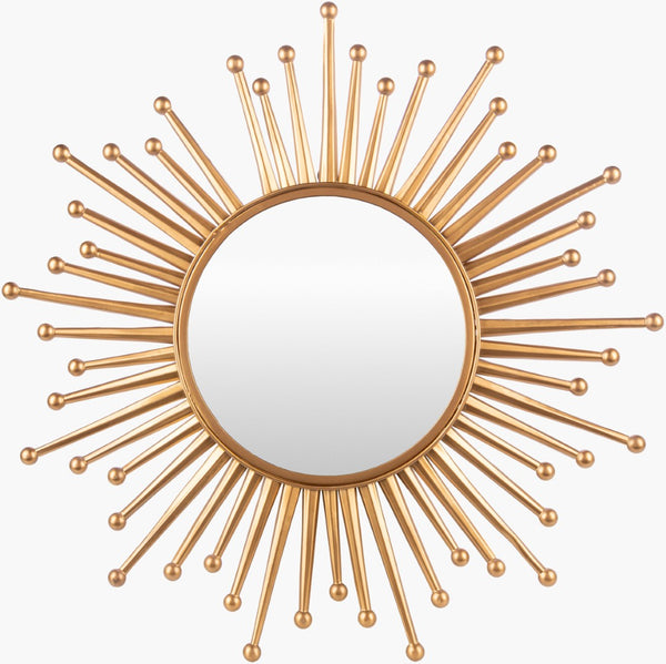 Livabliss Amon Round Wrought Iron Accent Mirror Artisan Crafted for Entryway or Gallery Wall AMO001-3535