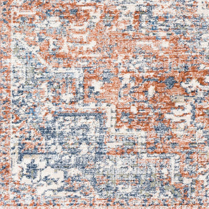 Livabliss Amore Traditional Polyester Woven Rug with Fringe and Lustrous Sheen for Entryways Navy, Denim 2' x 2'11" AMO2303-23