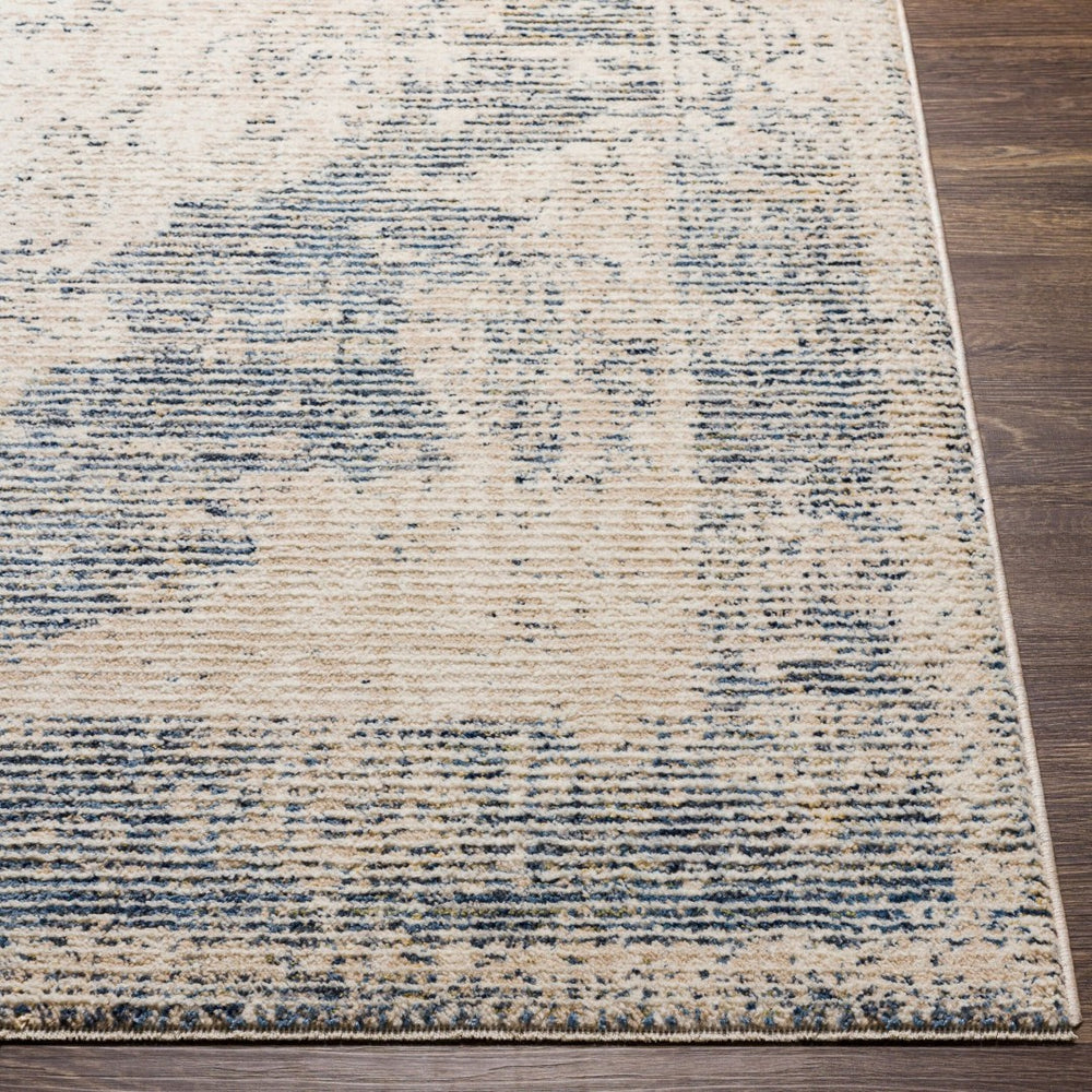 Livabliss Amore Traditional Fringe Area Rug Soft Polyester Weave for Entryway or Bedside Navy, Denim 2'4" x 3'9" AMO2304-2339
