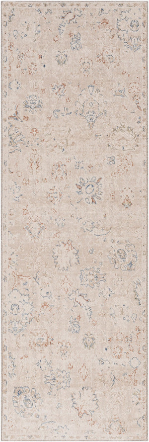 Livabliss Amore Traditional Fringe Runner Rug Machine Woven Polyester for Hallways and Entryways Denim, Rust 2'7" x 7'10" AMO2321-268