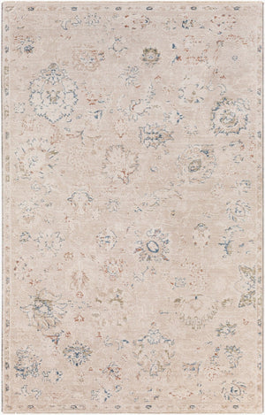 Livabliss Amore Traditional Fringe Runner Rug Machine Woven Polyester for Hallways and Entryways Denim, Rust 5' x 7'10" AMO2321-579