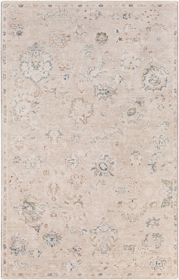 Livabliss Amore Traditional Fringe Runner Rug Machine Woven Polyester for Hallways and Entryways Denim, Rust 5' x 7'10" AMO2321-579