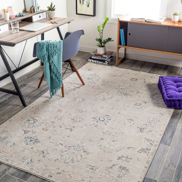 Livabliss Amore Traditional Fringe Runner Rug Machine Woven Polyester for Hallways and Entryways Denim, Rust 2'7" x 7'10" AMO2321-268