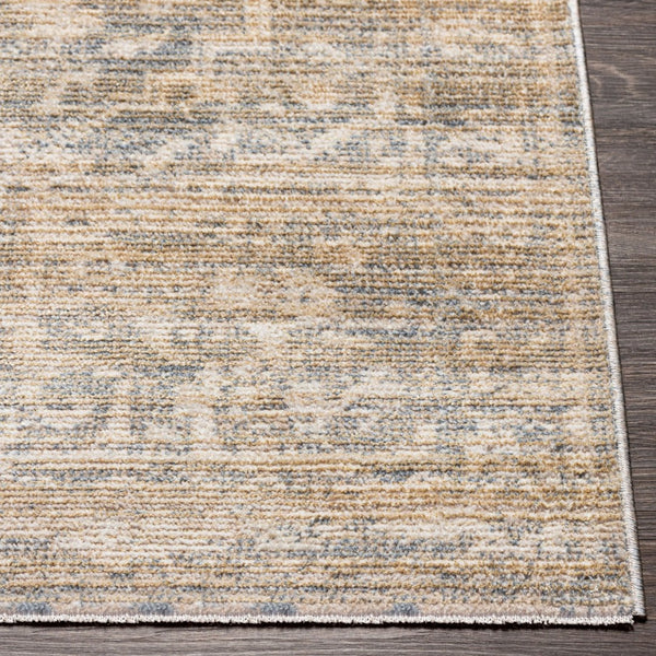 Livabliss Amore Medallion Botanical Fringe Accent Rug Machine Woven Polyester Transitional Entryway Beige, Gray 2'4" x 3'9" AMO2324-2339