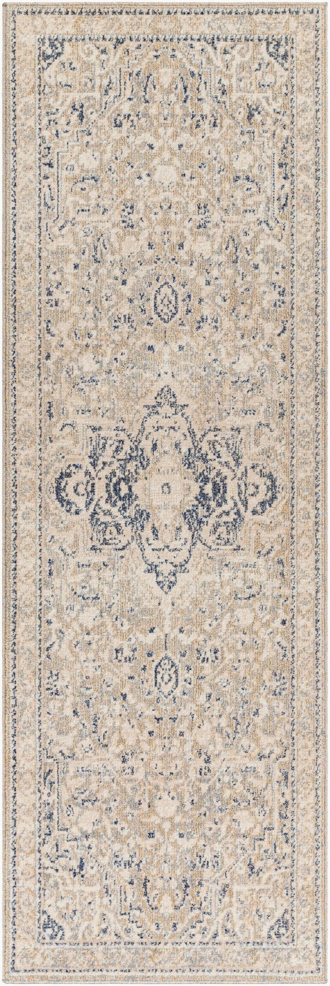 Livabliss Amore Medallion Runner Rug Turkey Woven Polyester Pile Hallway Entryway Fringe AMO2331-268