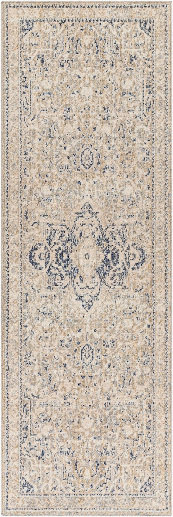 Livabliss Amore Medallion Runner Rug Turkey Woven Polyester Pile Hallway Entryway Fringe AMO2331-268