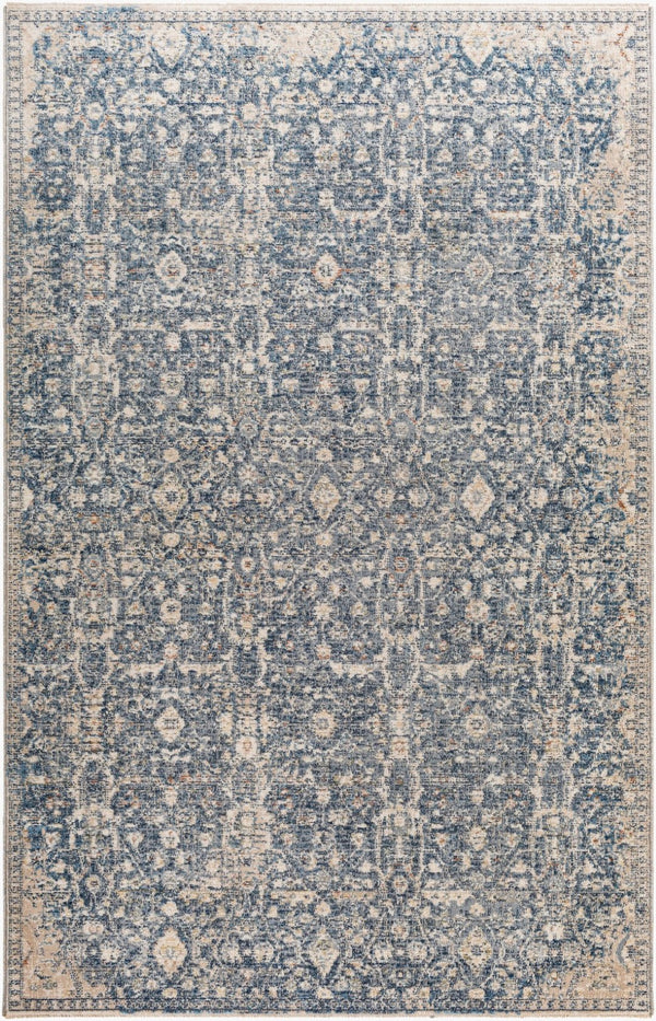 Livabliss Amore Traditional Polyester Area Rug Soft Medium Pile for Entryway Bathroom Bedroom Charcoal, Dark 27" x 45" AMO2332-2339