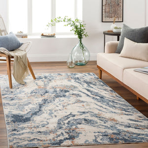 Livabliss Amore Textural High Low Pile Polyester Area Rug with Fringe for Living Room AMO2335-710RD