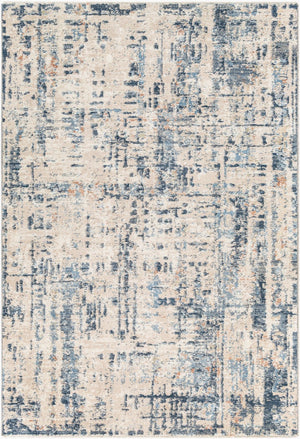 Livabliss Amore Fringe Accent Rug Machine Woven Polyester for Entryway Bedside or Bath Ivory, Slate 2'4" x 3'9" AMO2336-2339