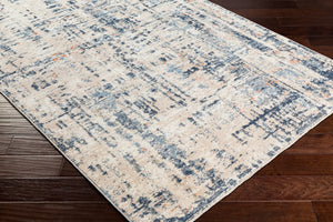 Livabliss Amore Fringe Accent Rug Machine Woven Polyester for Entryway Bedside or Bath Ivory, Slate 2'4" x 3'9" AMO2336-2339