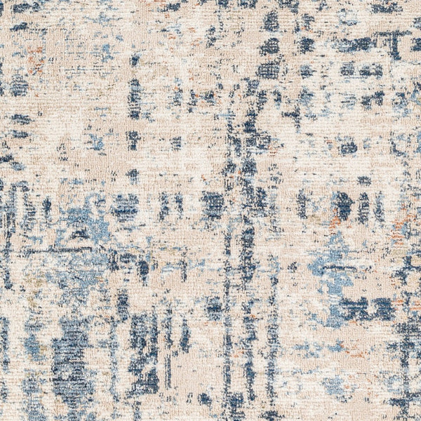 Livabliss Amore Fringe Accent Rug Machine Woven Polyester for Entryway Bedside or Bath Ivory, Slate 2'4" x 3'9" AMO2336-2339