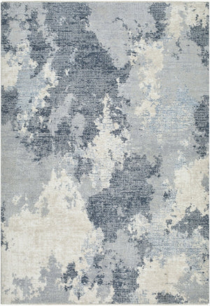 Livabliss Amore Machine Woven Polyester Runner Rug with Fringe for Hallways and Entryways Deep Teal, Navy 8'10" x 13'1" AMO2340-81013