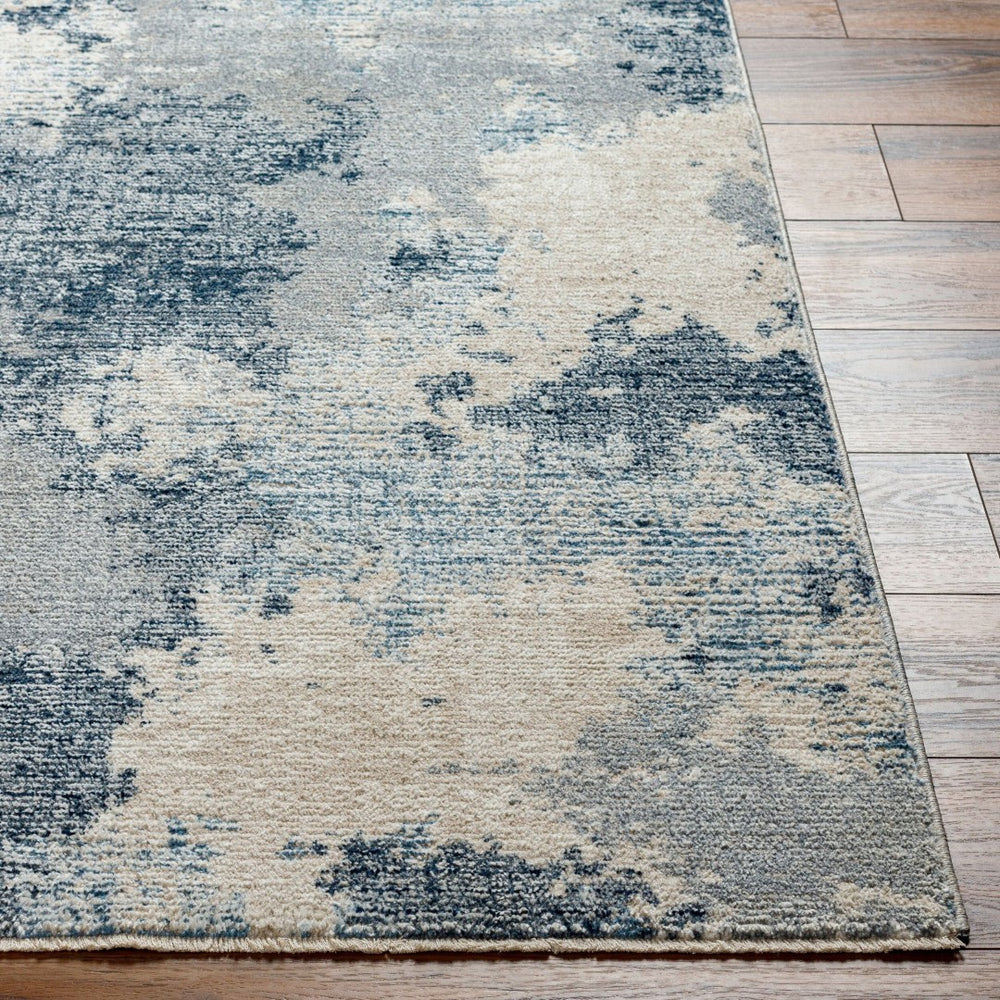 Livabliss Amore Machine Woven Polyester Runner Rug with Fringe for Hallways and Entryways Deep Teal, Navy 2'7" x 10' AMO2340-2610