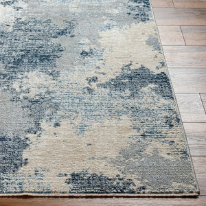 Livabliss Amore Machine Woven Polyester Runner Rug with Fringe for Hallways and Entryways Deep Teal, Navy 8'10" x 13'1" AMO2340-81013
