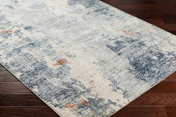 Livabliss Amore Fringe Runner Rug Polyester Machine Woven Modern Pattern for Hallway or Entryway Deep Teal, Navy 2'7" x 7'10" AMO2341-268