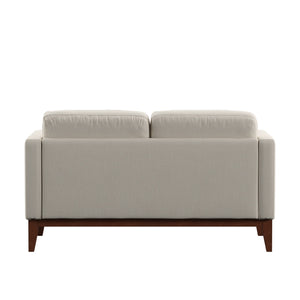Homelegance By Top-Line Deacon Linen Upholstered Loveseat Beige Linen