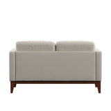 Homelegance By Top-Line Deacon Linen Upholstered Loveseat Beige Linen