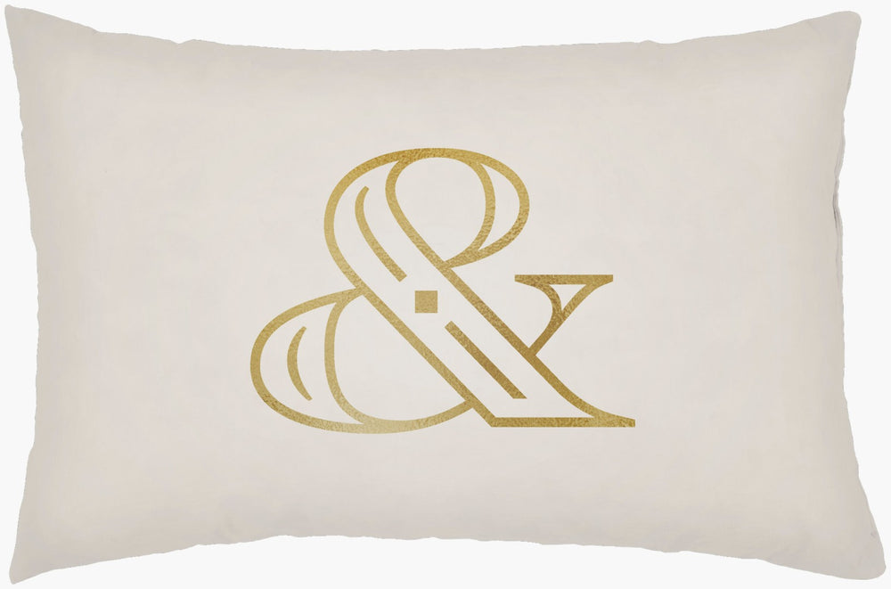 Livabliss Ampersand Woven Polyester Lumbar Pillow Modern Geometric Support for Sofa or Bed AMP002-1422