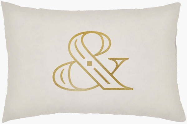 Livabliss Ampersand Woven Polyester Lumbar Pillow Modern Geometric Support for Sofa or Bed AMP002-1422