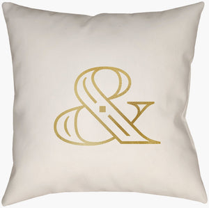Livabliss Ampersand Geometric Woven Polyester Accent Pillow Square Modern Sofa Bed Decor AMP002-1616