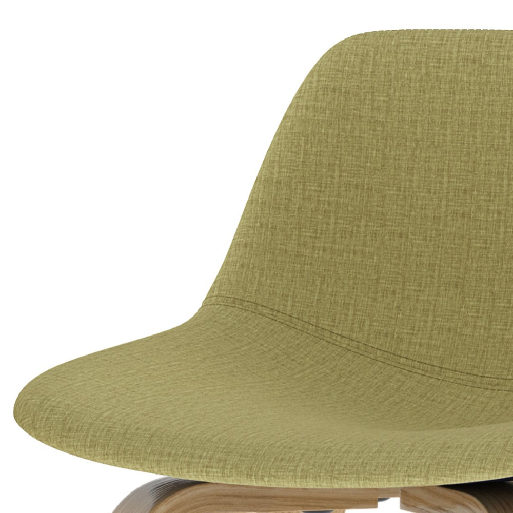 English Elm Randolph Mid-Century Modern Bentwood Counter/Bar Stools Set Of 2 With Upholstered Comfort & Style B136P159462-GIGA