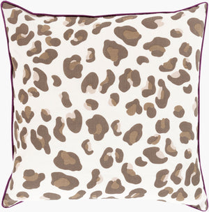 Surya Amour Accent Pillow - 20" Glam Modern Design In Plush Cotton & Linen For Stylish Home Decor Dark Brown Linen,Cotton Amr002-2020p