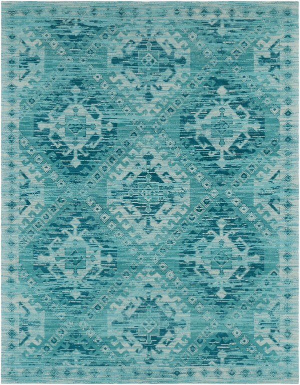 Surya Amsterdam Ams-1002 2' X 3' Handmade Chenille-cotton Rug - Timeless Elegance For Your Home Decor Aqua Chenille,Cotton Ams1002-23