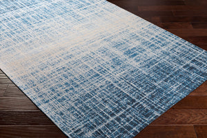 Surya Amsterdam Ams-1002 2' X 3' Handmade Chenille-cotton Rug - Timeless Elegance For Your Home Decor Blue Cotton Ams1019-576