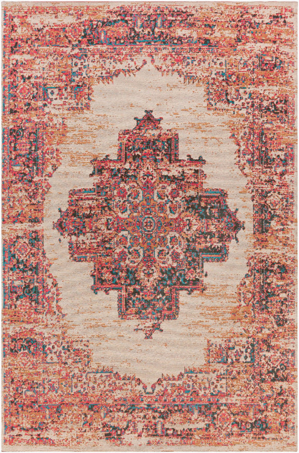 Surya Amsterdam Ams-1002 2' X 3' Handmade Chenille-cotton Rug - Timeless Elegance For Your Home Decor Red Chenille,Polyester Ams1022-576