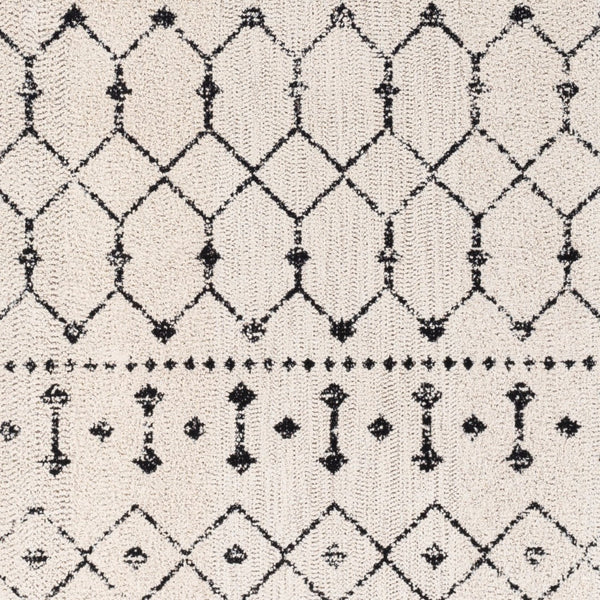 Surya Amsterdam Ams-1002 2' X 3' Handmade Chenille-cotton Rug - Timeless Elegance For Your Home Decor Black Cotton Ams1027-23