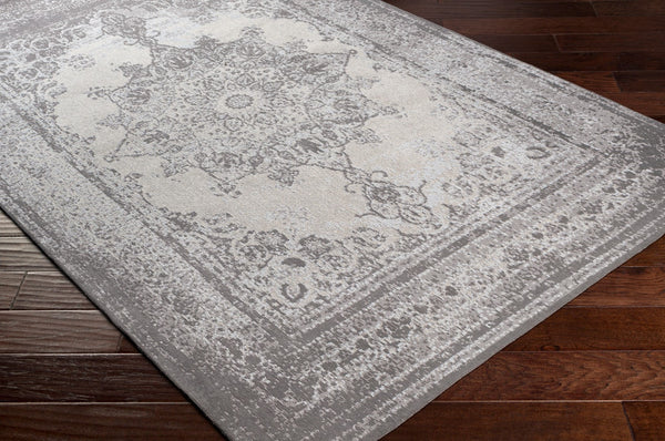 Surya Amsterdam Ams-1002 2' X 3' Handmade Chenille-cotton Rug - Timeless Elegance For Your Home Decor Charcoal Chenille,Polyester Ams1029-23