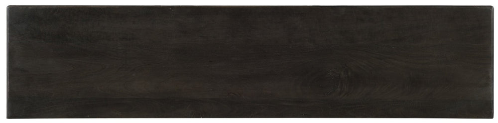 Hooker Furniture Shimmer Charcoal Mango Wood Credenza With German Silver Foil Doors, Ventilated Media Storage, 69" 5716-85001-SLV