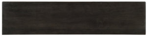 Hooker Furniture Shimmer Charcoal Mango Wood Credenza With German Silver Foil Doors, Ventilated Media Storage, 69" 5716-85001-SLV