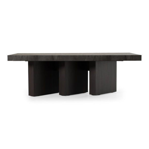 VIG Furniture Amsterdam Extendable Volcano Matt Top Dining Table With Eucalyptus Oak Pedestal, Seats 10–14, Made In Italy VGACAMSTERDAM-OAK-DT