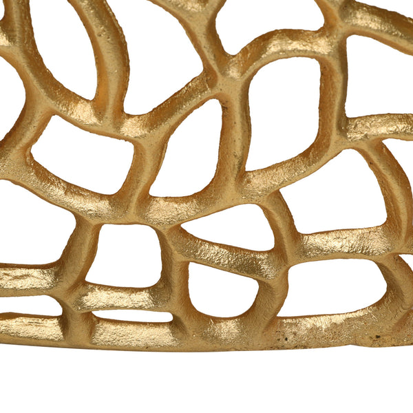 English Elm Christopher Knight Home® - MESH Gold Coffee Table - Handcrafted Aluminum Mesh Design, Modern Glam Centerpiece 27.5"W x12.5"H 66620.00