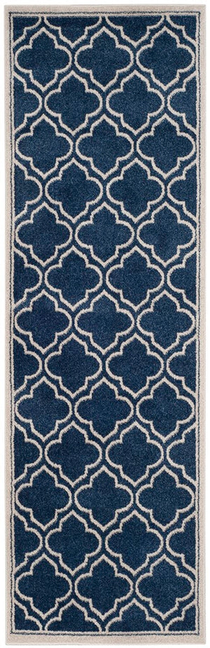 Safavieh Amherst 412 Power Loomed  Rug Navy / Ivory AMTW412P-4