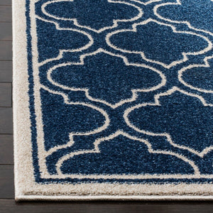 Safavieh Amherst 412 Power Loomed  Rug Navy / Ivory AMTW412P-4